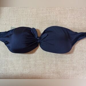 JCrew strapless/bandeau bow bikini top